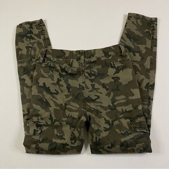 Ashley Mason Skinny Cargo Pants Women's 7 Chino Military Army Camo - Picture 9 of 13